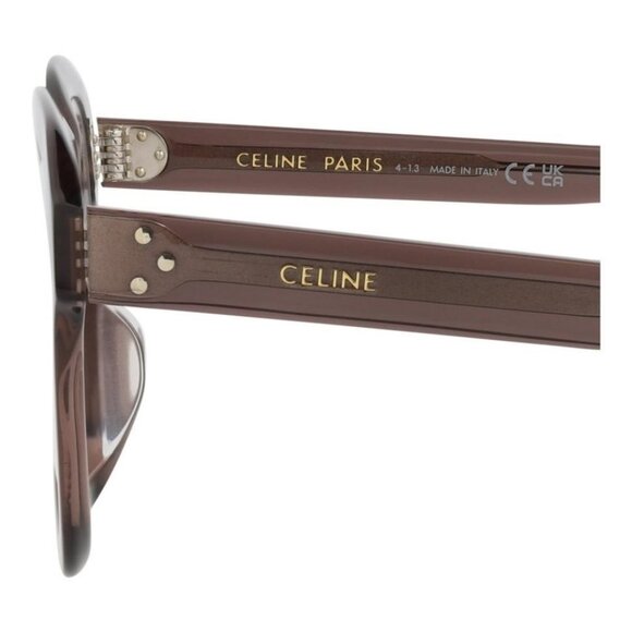 Celine Womens Round/Oval Brown Brown Transparent Fashion Designer Eyewear - Picture 4 of 4